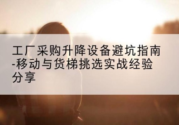 大英移动式升降机怎么选-工厂采购升降设备避坑指南-移动与货梯挑选实战经验分享